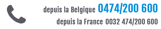 Nous sommes joignables à toute heure au 0474/200 600